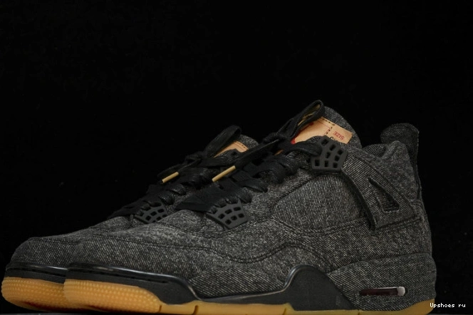 NRG Levis  Jordan Black 4 Levis Air AO2571-001 Denim Retro - 0503